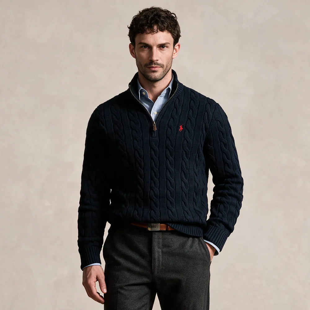 Le Pull Col Zippé